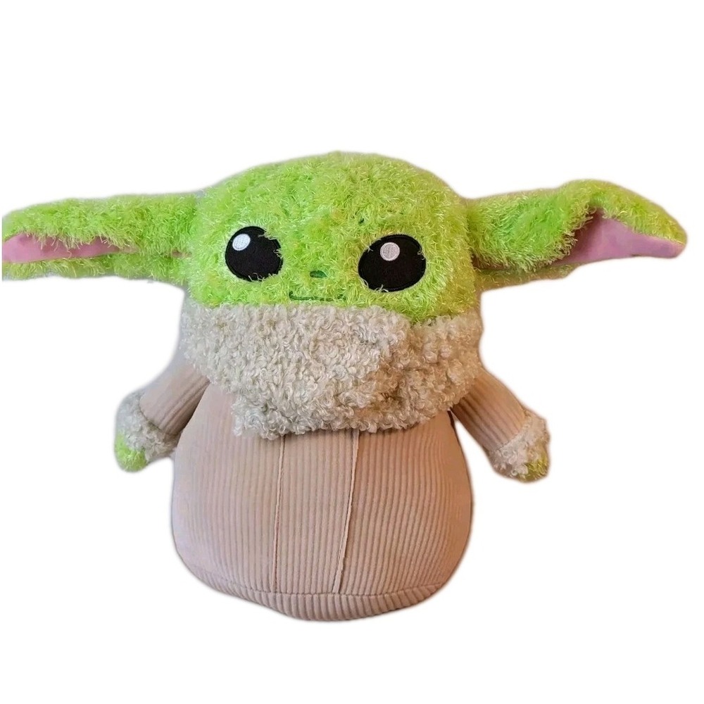 Baby Yoda Plushie - Soft Fuzzy Star Wars Mandalorian Squish Pillow Plush Stuffed